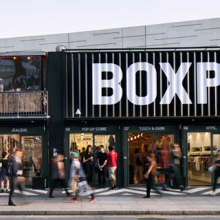 Boxpark Pop-Up Shipping Container Mall