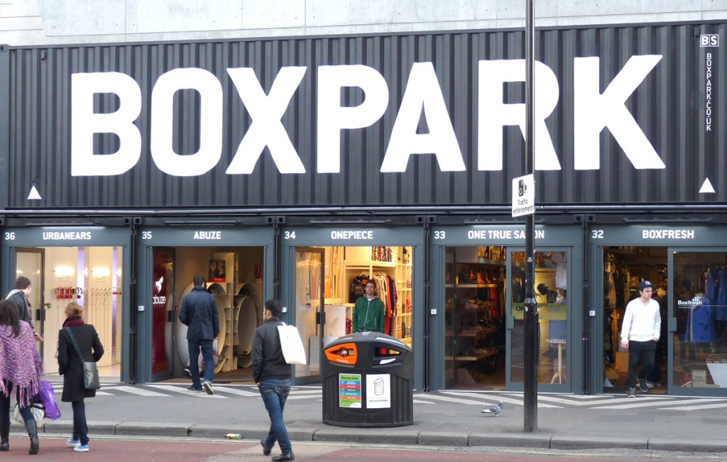 Boxpark Pop-Up Shipping Container Mall