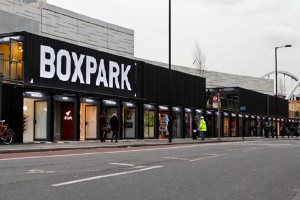 Boxpark Pop-Up Shipping Container Mall