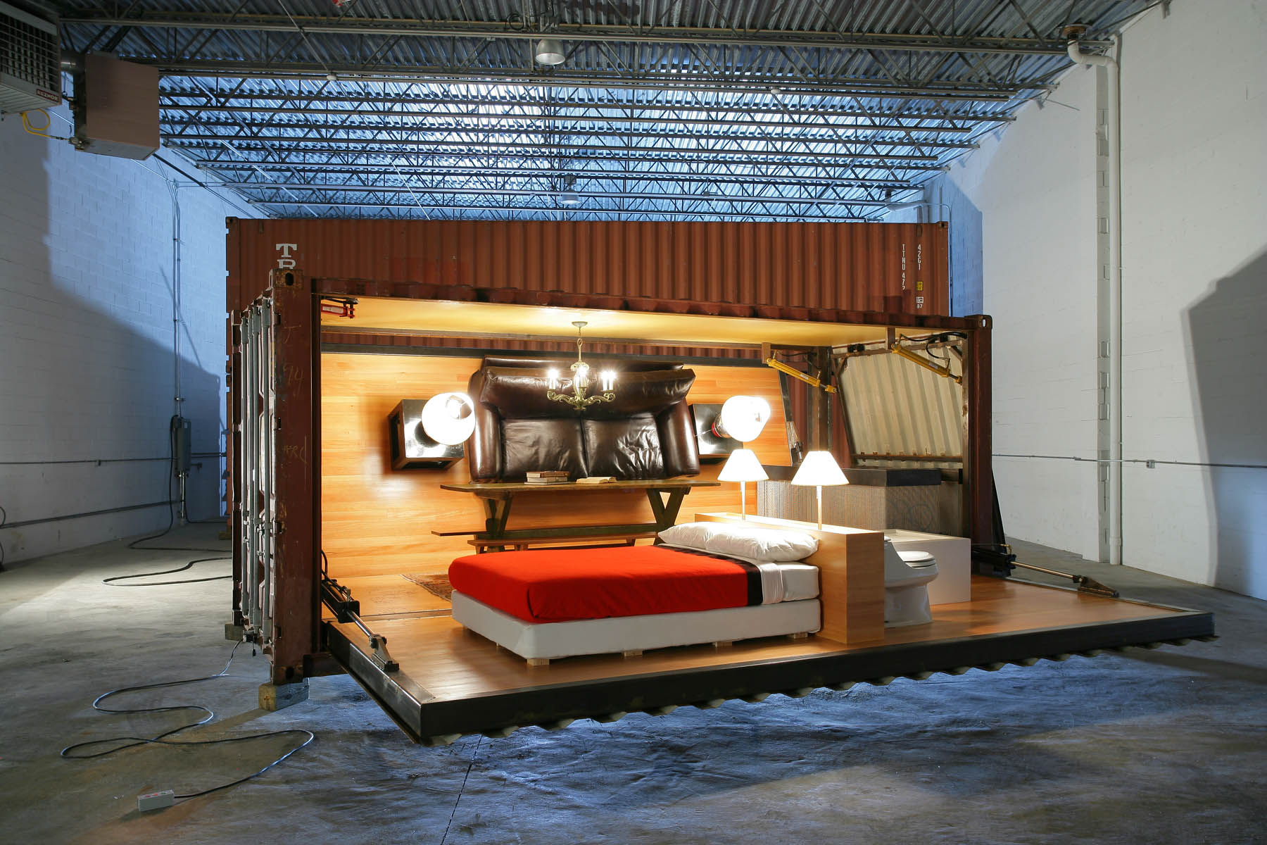 Push Button Shipping Container House