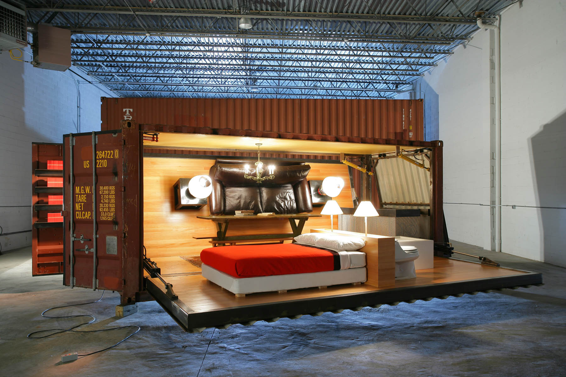 Push Button Shipping Container House