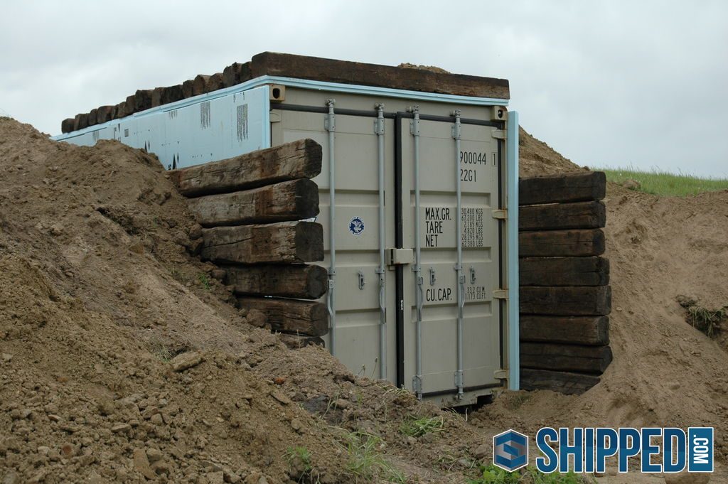 Shipping Container As An Underground Shelter 