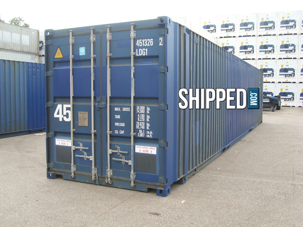 HUGE 45FT HIGH CUBE CARGO WORTHY INTERMODAL SHIPPING CONTAINER WE