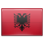 The national flag of Albania