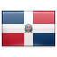 The national flag of Dominican Republic