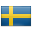 The national flag of Sweden