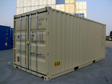 New-20ft-DD-(Double-Doors)-tan-RAL-1001-shipping-container-2967