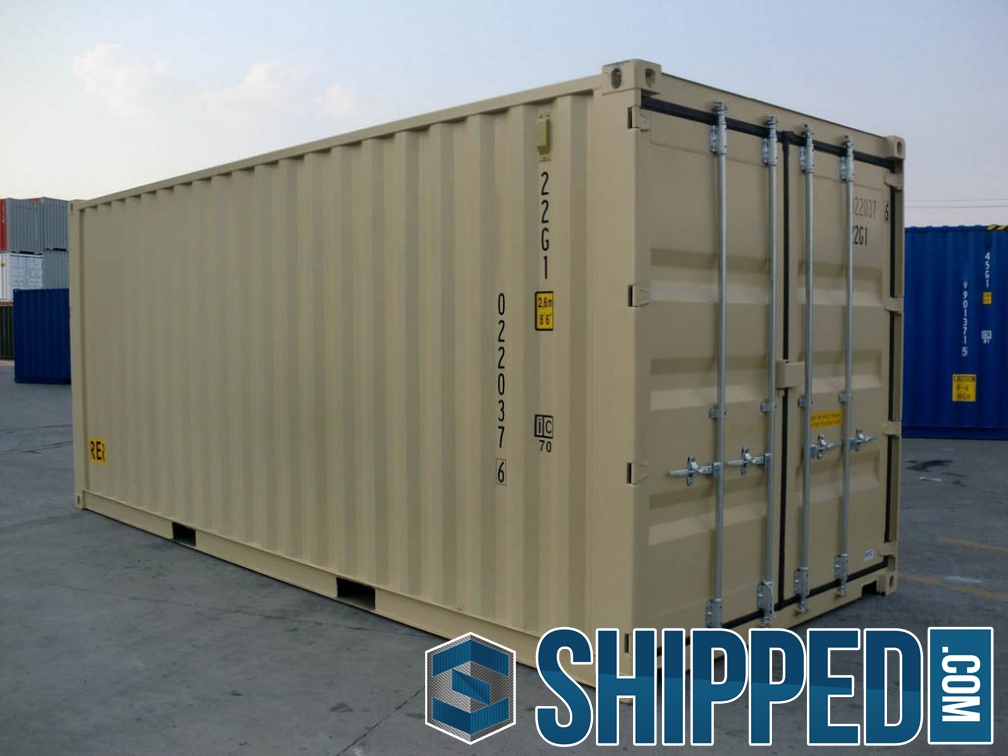 New-20ft-DD-(Double-Doors)-tan-RAL-1001-shipping-container-2970