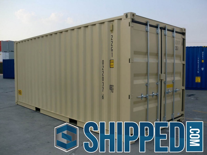 New-20ft-DD-(Double-Doors)-tan-RAL-1001-shipping-container-2970