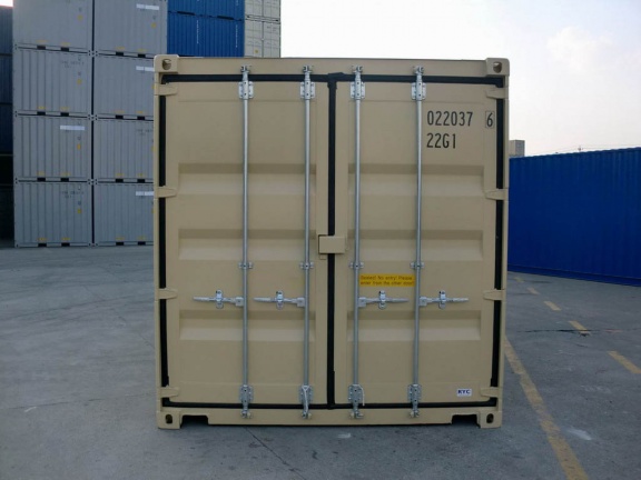 New-20ft-DD-(Double-Doors)-tan-RAL-1001-shipping-container-2972