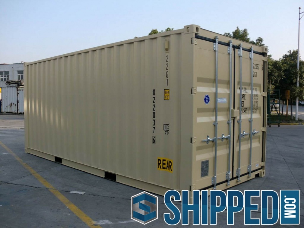 New-20ft-DD-(Double-Doors)-tan-RAL-1001-shipping-container-2975