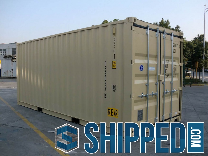 New-20ft-DD-(Double-Doors)-tan-RAL-1001-shipping-container-2975