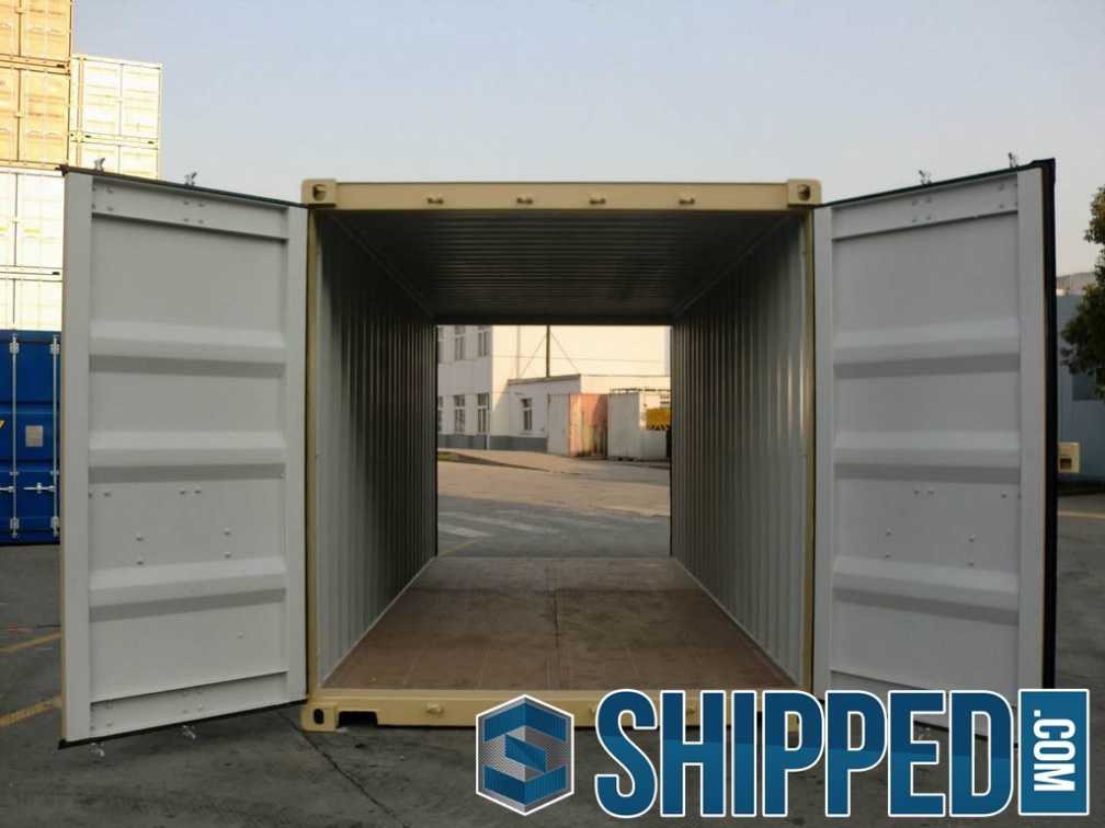 New-20ft-DD-(Double-Doors)-tan-RAL-1001-shipping-container-2984