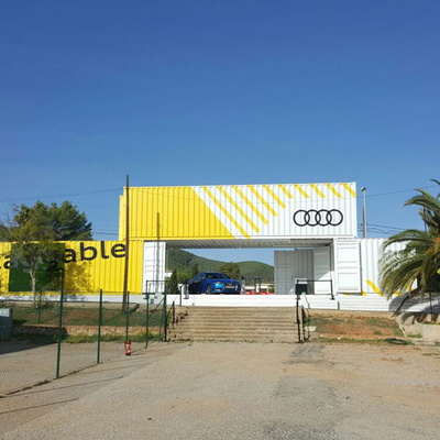 Audi Shipping Container Garage Showroom
